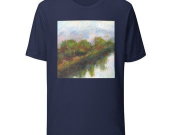 TShirt Reflected Trees Landscape Original Art Graphic Tee