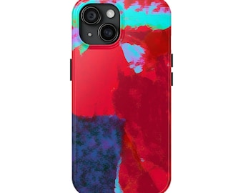 Abstract Jupiter Red Tough Phone Cases for iPhone 7-16 and Samsung S21-S24
