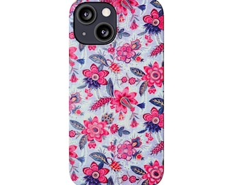1700s French Floral Slim Phone Case for iPhones 7-15