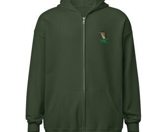 Green Heron Unisex Full Zip Hoodie
