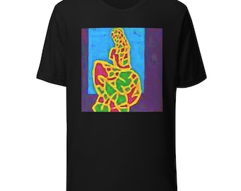 Abstract Line Art Figure Unisex t-shirt Lana