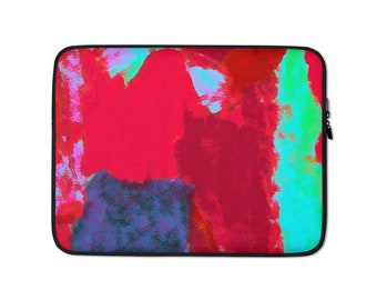 Jupiter Red Neoprene Laptop Sleeve, Padded Laptop Case, 13-15 Inch Laptop Bag, Stylish & Durable, Laptop Protector Sleeve