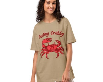 Feeling Crabby T-Shirt: Funny Ocean Humor Graphic Tee