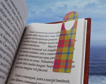 Tartan inspired Plaid Metal Bookmark