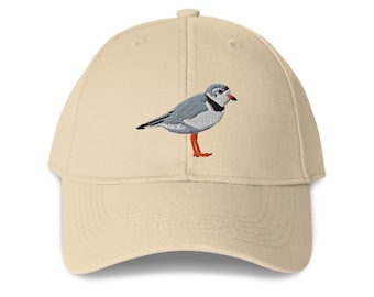 Piping Plover Embroidered Structured 6-Panel Adjustable Baseball Cap