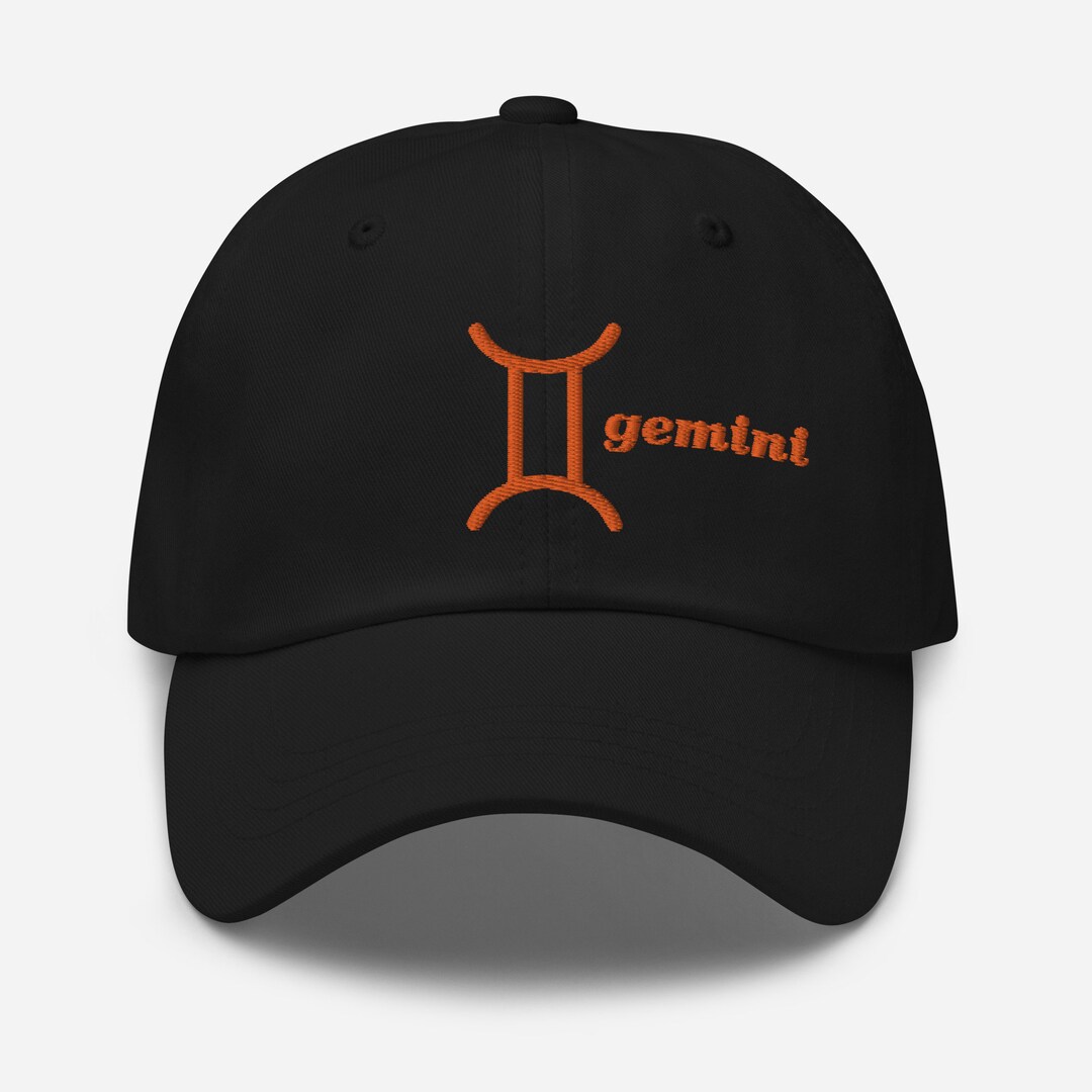 Embroidered Gemini Zodiac Hat: Astrology Gift - Etsy display picture 3