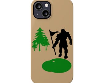 Bigfoot Golfer Slim Phone Cases for iPhone 7-15
