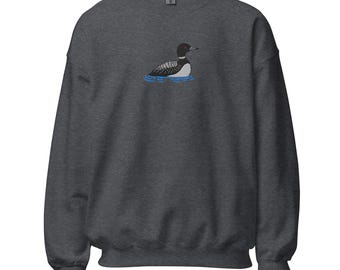 Loon Embroidered Unisex Sweatshirt