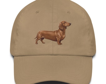 Embroidered Dachshund Weiner Dog Dad hat