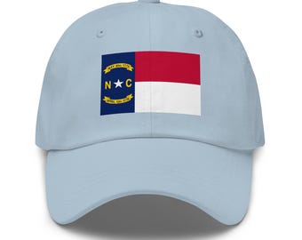 North Carolina Flag Printed DTF Unisex Dad Cap