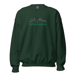 Philadelphia Skyline Embroidered Unisex Sweatshirt