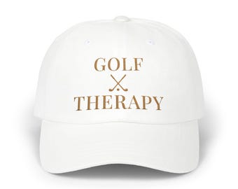 Golf Therapy Embroidered Dad Cap