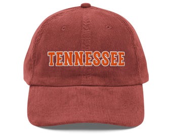 Tennessee Embroidered Vintage corduroy cap