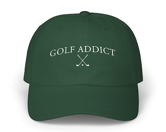 Golf Addict Embroidered Classic Dad Cap