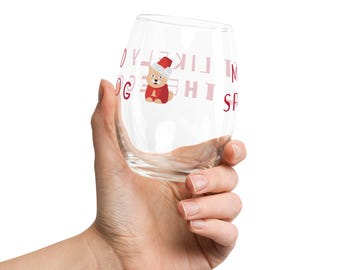 Most Likely To Spill The Eggnog Christmas Stemless Wine Glass, Funny Holiday Gift, Unique Drinkware, Festive Party Accessories