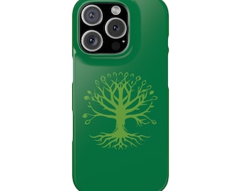 Mystical Tree of Life Phone Case for iPhone 7-16, Slim Celtic & Viking Inspired Mythical Design, Unique Gift Idea