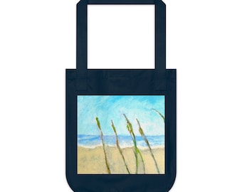 Tote Bag "Ocean Call" Organic Canvas Tote