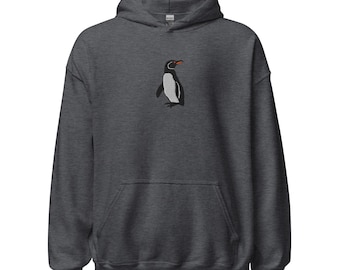 Galopagos Penguin Embroidered Unisex Hoodie