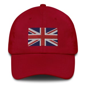Embroidered Union Jack English Flag Hat - Adjustable Cap - British Pride Accessory - Perfect Gift for Men and Women
