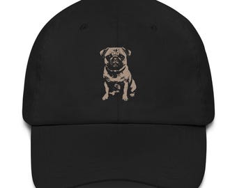 Pug Dog Dad hat, DTF Print Pet Lover Hat