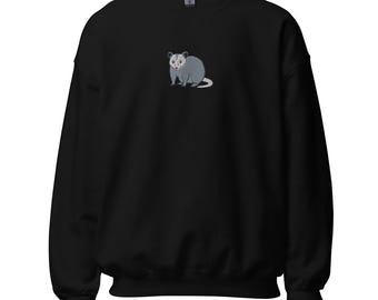 Opossum Embroidered Sweatshirt Unisex Sweatshirt