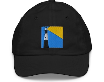Tybee Island Lighthouse Embroidered Youth baseball cap ages 5 and up