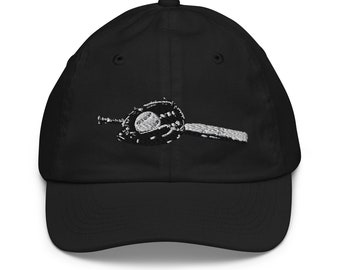 Baseball Bat and Ball Embroidered Youth baseball cap