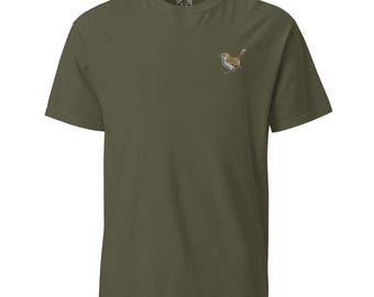 Carolina Wren Embroidered Unisex garment-dyed heavyweight t-shirt