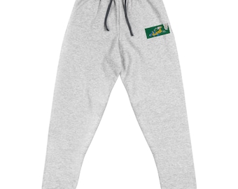 Yellow Racecar Cartoon Ant Joggers - Fleece Unisex Embroidered Sweatpants