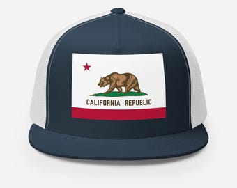California Flag Trucker Cap | Snapback Hat, Outdoor Style