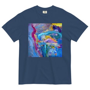 Unisex garment-dyed heavyweight t-shirt Abstract 98