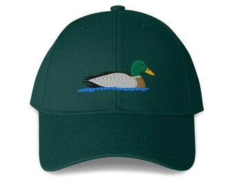 Mallard Embroidered Structured 6-Panel Adjustable Baseball Cap