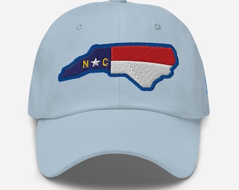 North Carolina 1789 Embroidered Front, Back, and Side Dad hat