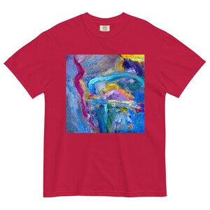 Unisex garment-dyed heavyweight t-shirt Abstract 98