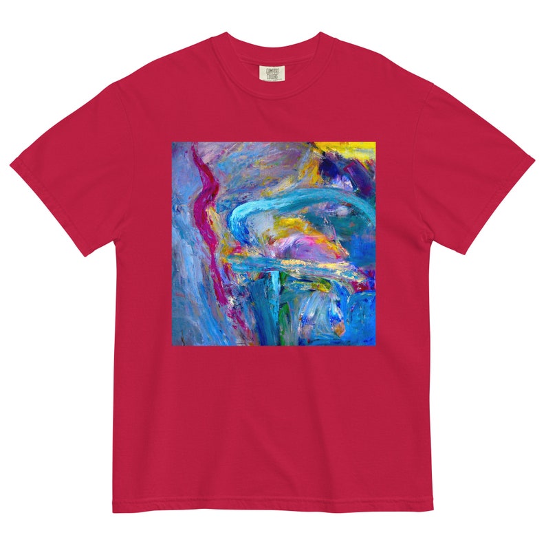 Unisex garment-dyed heavyweight t-shirt Abstract 98
