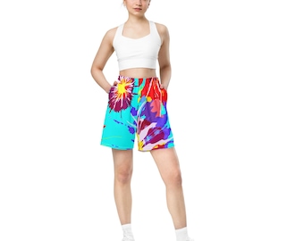 Digital Splatters Unisex mesh shorts