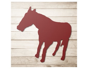 Horse Silhouette Metal Dye Cut Wall Art