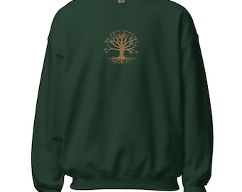 Norse and Celtic Inspired Tree of Life Unisex Sweatshirt for Nature Lovers and Gift Idea, Cozy Graphic Hoodie