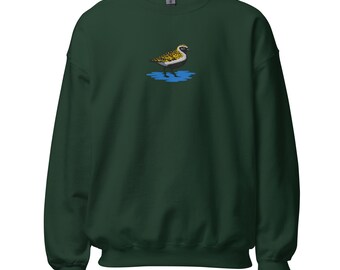 Golden Plover Embroidered Unisex Fleece Sweatshirt
