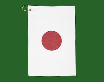 Hinomaru Rising Sun Japan Flag Golf Towels