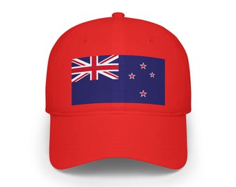 New Zealand Flag Baseball Cap: Cotton Twill, Adjustable Kiwi Hat