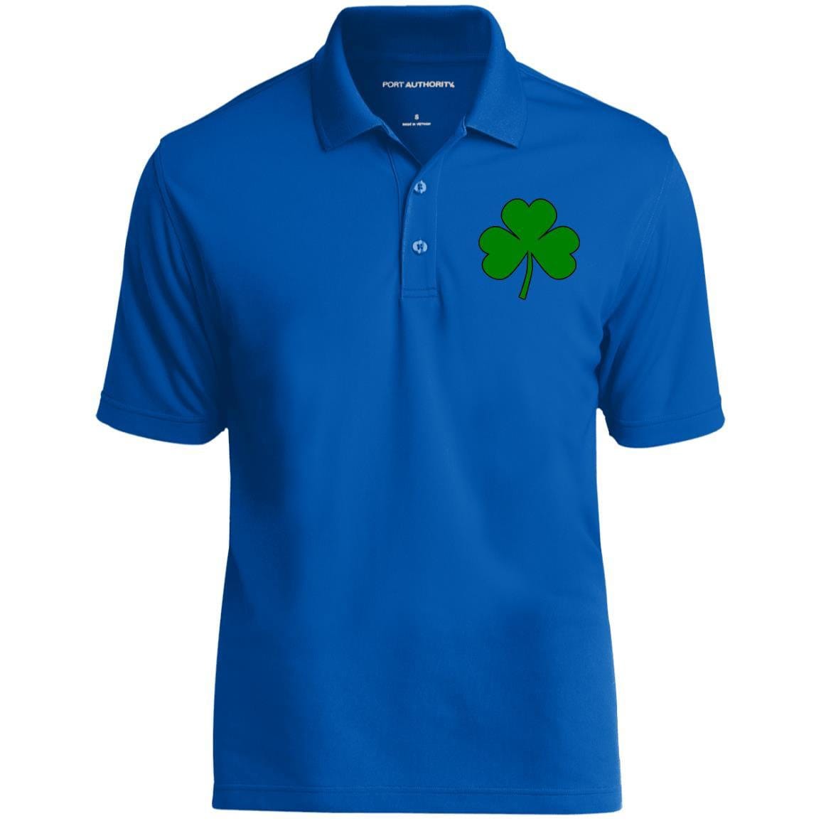 Discover Polo "Shamrock" Embroidered Dry Zone UV Micro-Mesh Polo