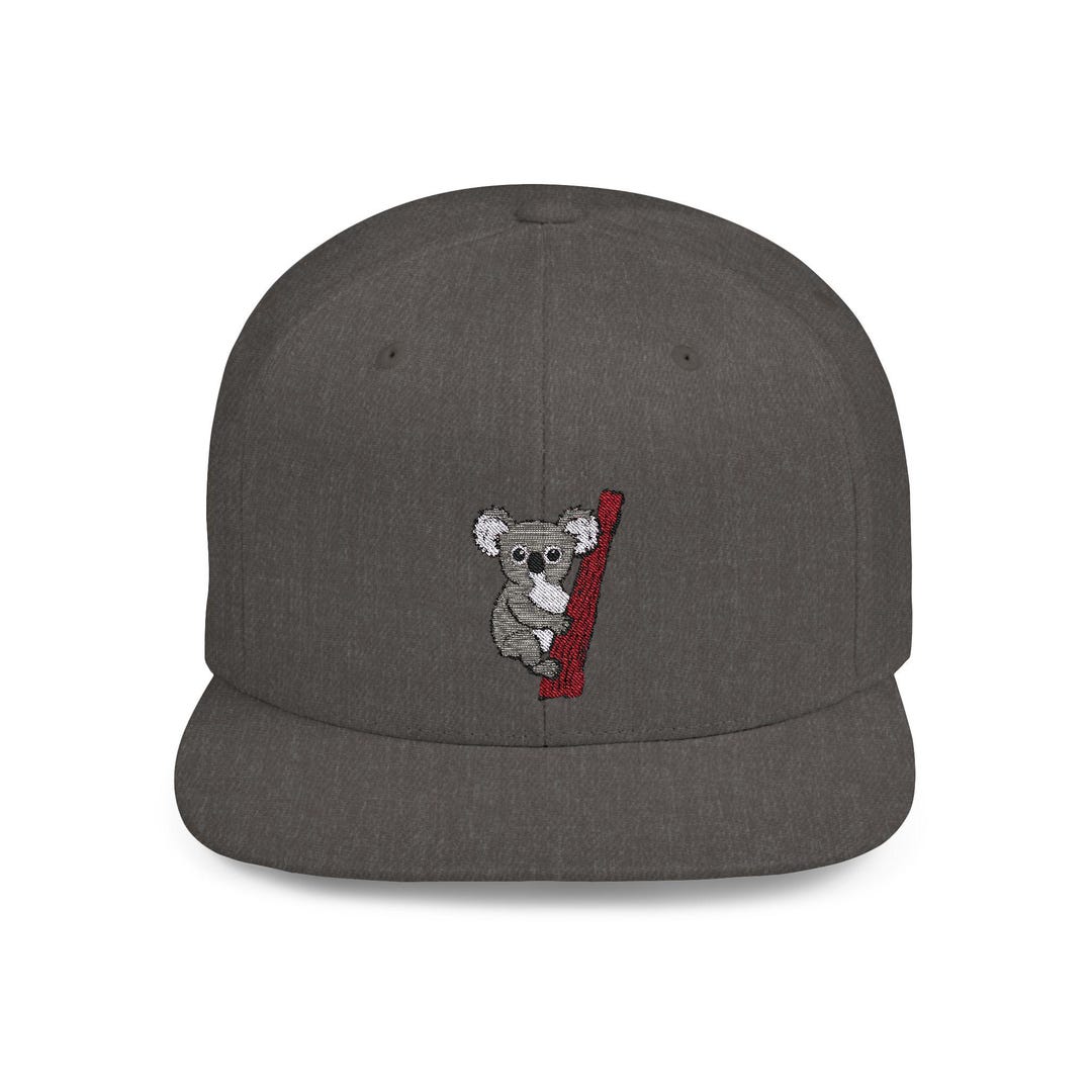 Koala Embroidered Snapback Cap: Animal Lover Gift - Etsy