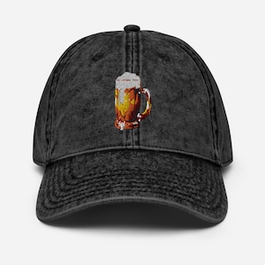 Pint of Lager Beer Cap: Vintage Cotton Twill Embroidered Hat, Beer Lover Gift, Casual Cap for Outdoor Events & Everyday Wear