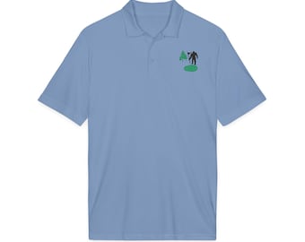 Polo bordado Bigfoot Golfer / Camisa Sport-Tek que absorbe la humedad