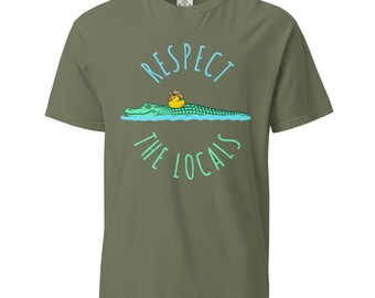 Respect the Locals Allicator and Rubber Cowboy Duck Unisex garment-dyed heavyweight t-shirt