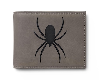 Spider Bifold Wallet | Slim RFID Blocking Bi-Fold with Flip ID Window