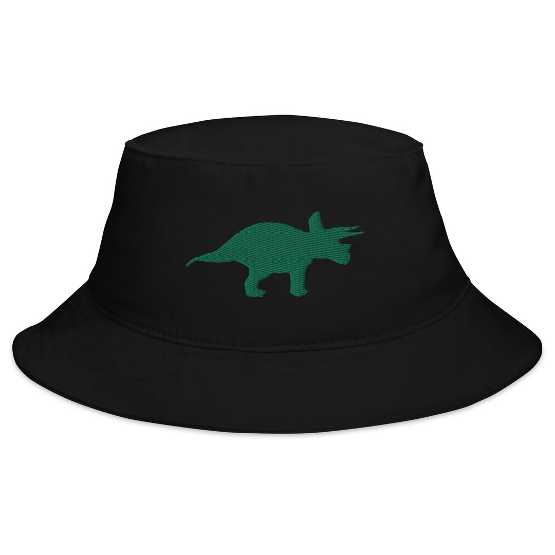 Triceratops Embroidered Dinosaur Bucket Hat - Etsy