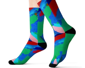 Reflect Socks  Abstract Original Art Socks