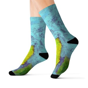 Socks "So This Comes to Mind" Abstract Sublimation Socks